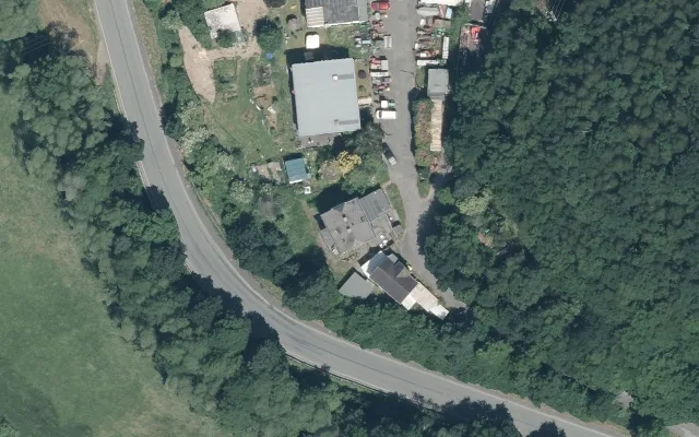 Amtliches Luftbild der Objektlage