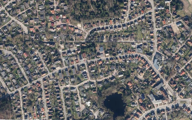 Amtliches Luftbild der Straßenlage