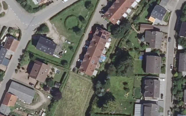 Amtliches Luftbild der Objektlage