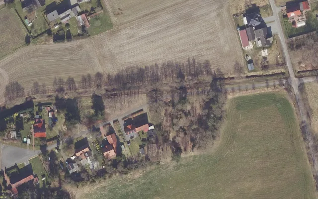 Amtliches Luftbild der Straßenlage