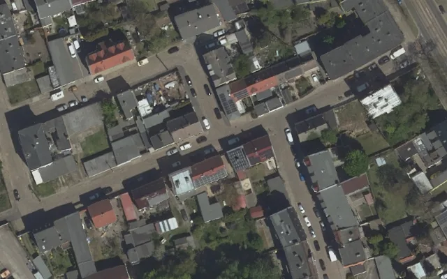 Amtliches Luftbild der Straßenlage