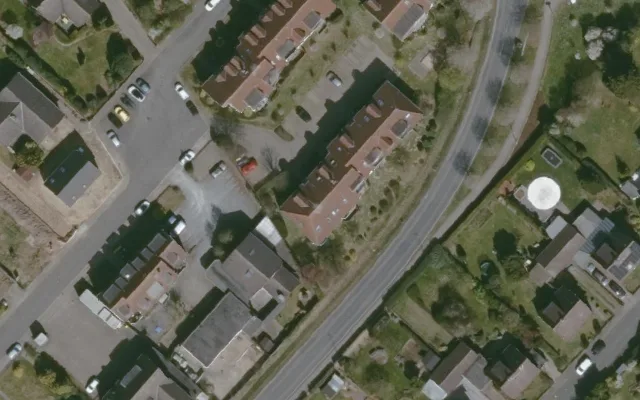 Amtliches Luftbild der Objektlage