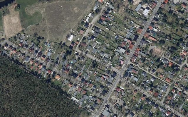 Amtliches Luftbild der Straßenlage