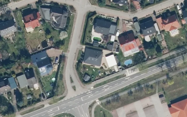 Amtliches Luftbild der Objektlage