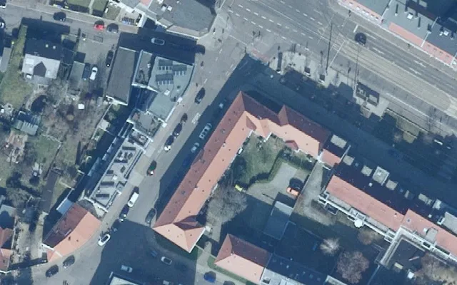 Amtliches Luftbild der Objektlage