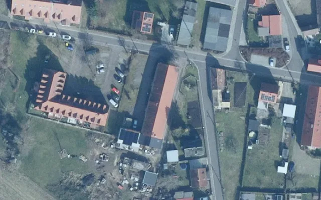 Amtliches Luftbild der Objektlage