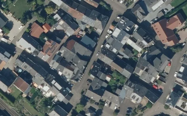 Amtliches Luftbild der Straßenlage