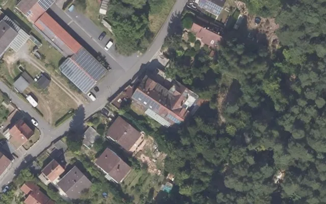 Amtliches Luftbild der Objektlage