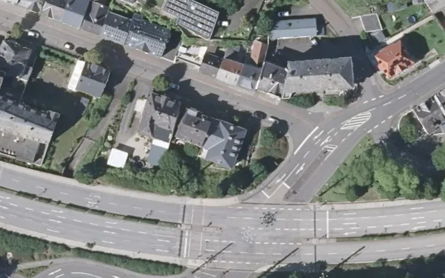 Amtliches Luftbild der Objektlage