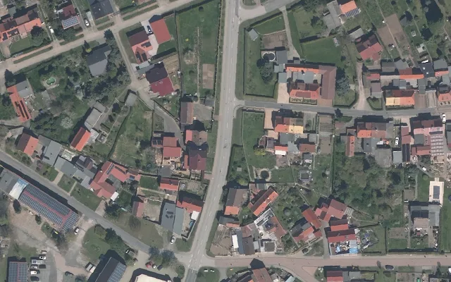 Amtliches Luftbild der Straßenlage