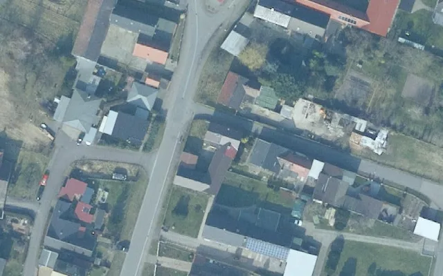Amtliches Luftbild der Straßenlage