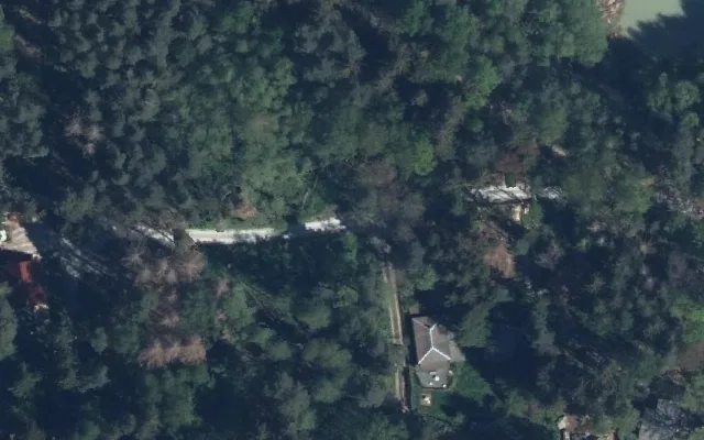 Amtliches Luftbild der Straßenlage
