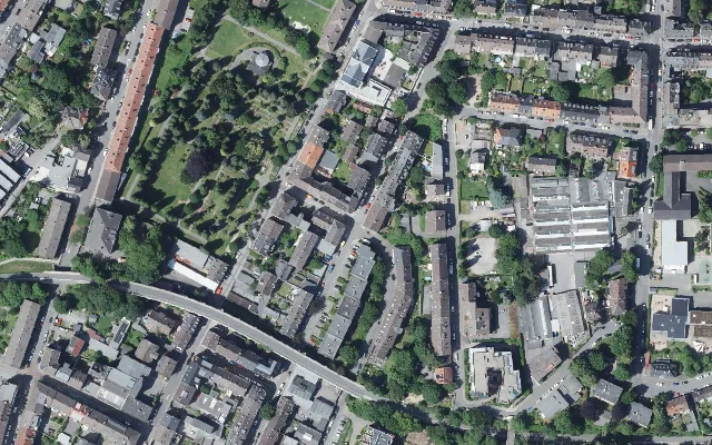 Amtliches Luftbild der Straßenlage