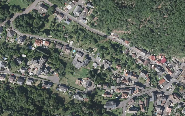 Amtliches Luftbild der Straßenlage