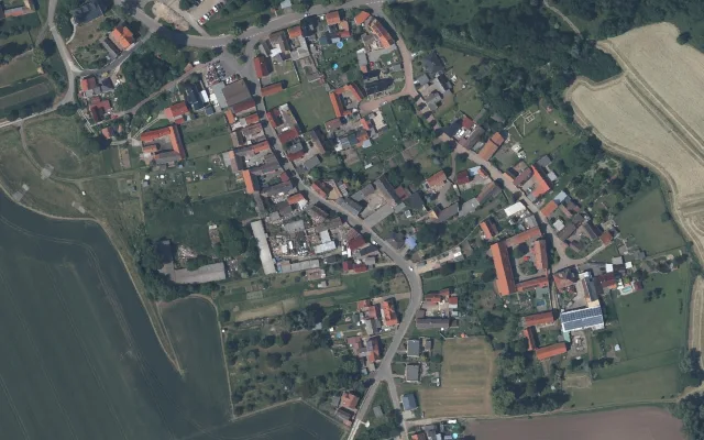 Amtliches Luftbild der Straßenlage