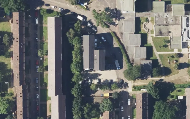 Amtliches Luftbild der Objektlage