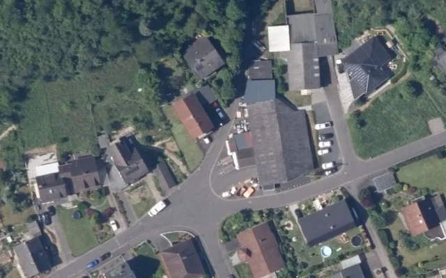 Amtliches Luftbild der Straßenlage