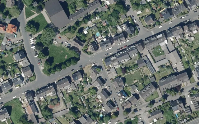 Amtliches Luftbild der Straßenlage