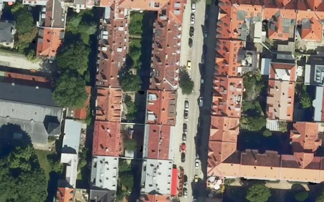 Amtliches Luftbild der Objektlage