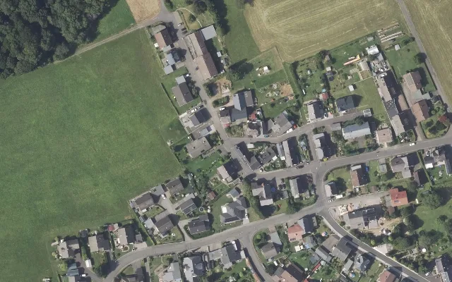 Amtliches Luftbild der Straßenlage