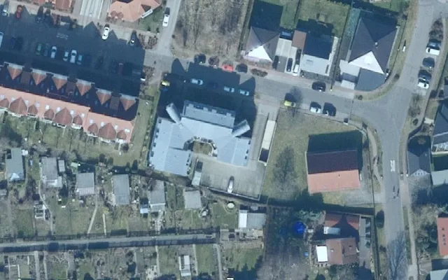 Amtliches Luftbild der Objektlage