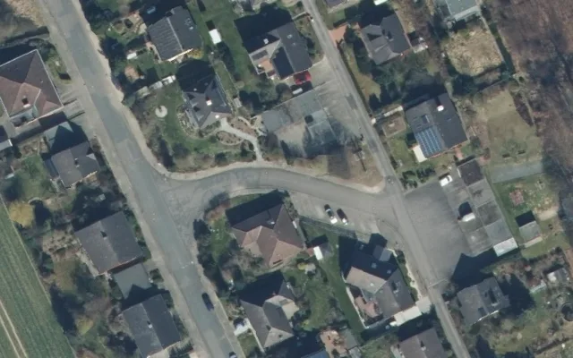 Amtliches Luftbild der Straßenlage