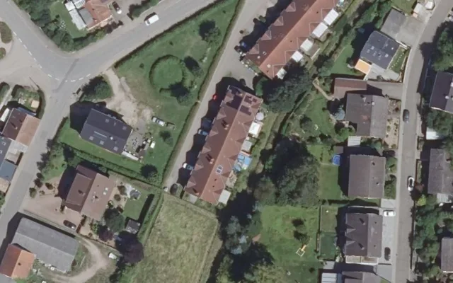 Amtliches Luftbild der Objektlage