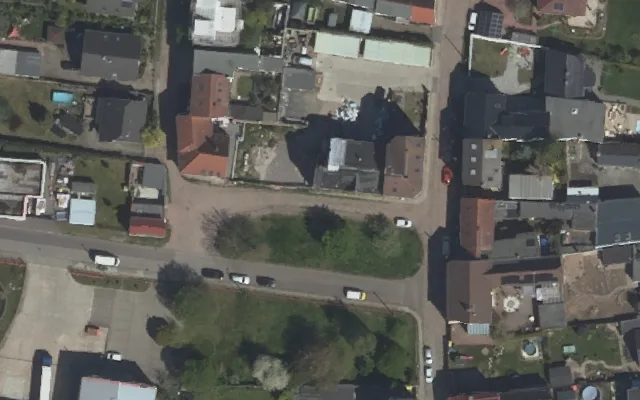 Amtliches Luftbild der Straßenlage