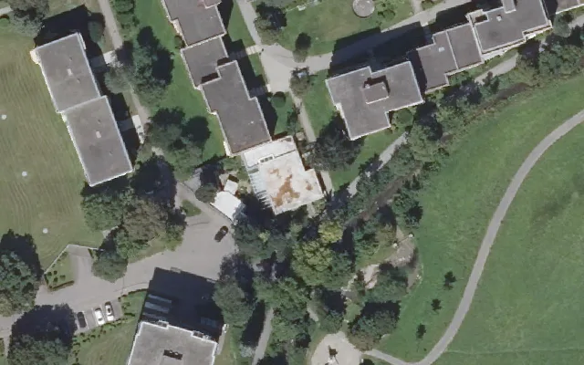 Amtliches Luftbild der Objektlage