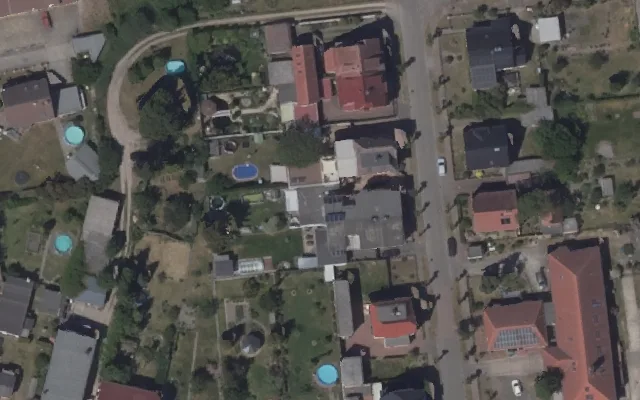 Amtliches Luftbild der Objektlage