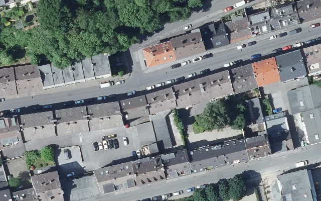 Amtliches Luftbild der Objektlage