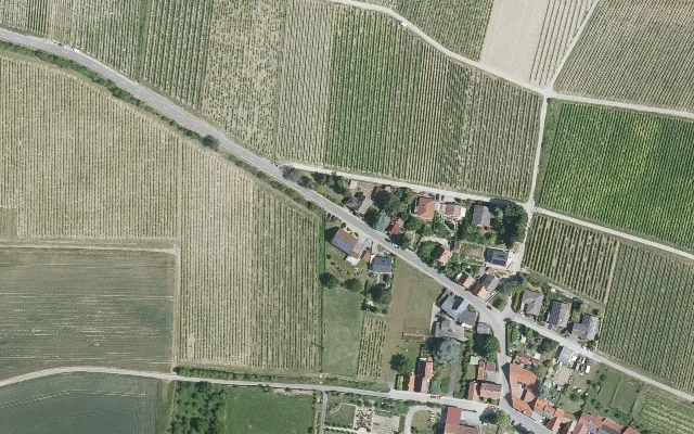 Amtliches Luftbild der Straßenlage