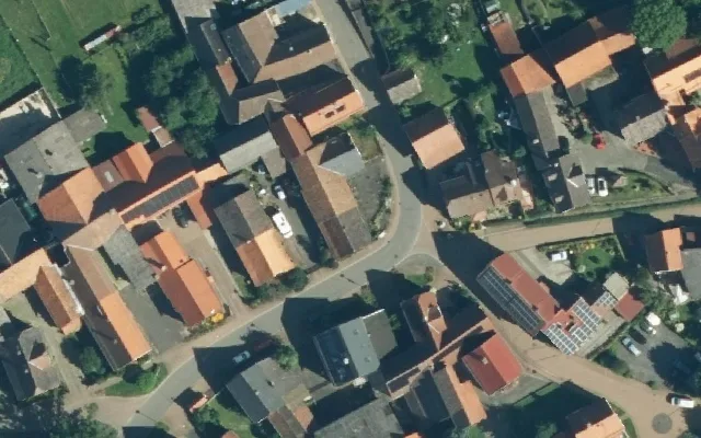 Amtliches Luftbild der Objektlage