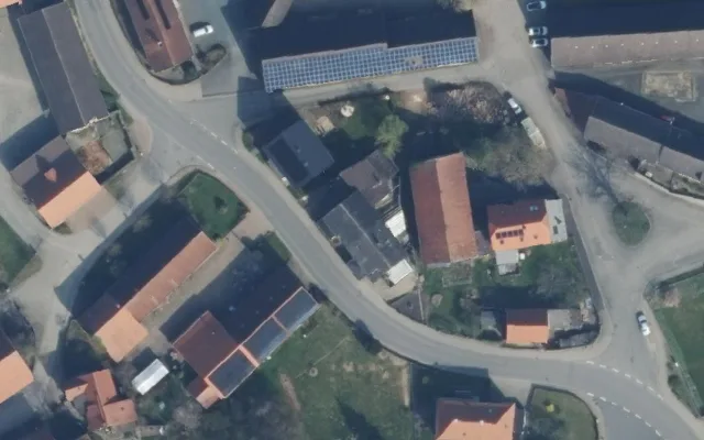 Amtliches Luftbild der Objektlage