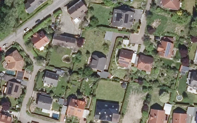 Amtliches Luftbild der Objektlage
