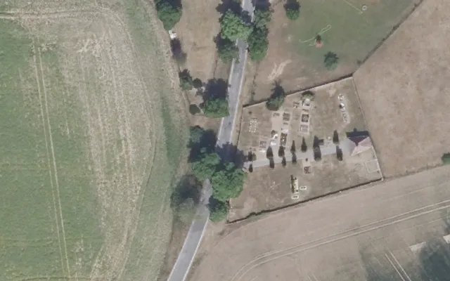 Amtliches Luftbild der Straßenlage