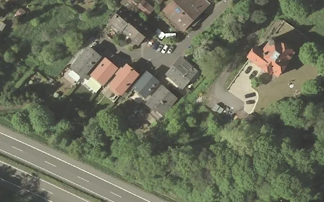 Amtliches Luftbild der Objektlage