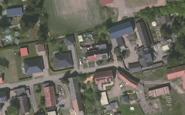 Amtliches Luftbild der Objektlage