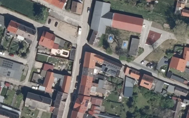 Amtliches Luftbild der Objektlage
