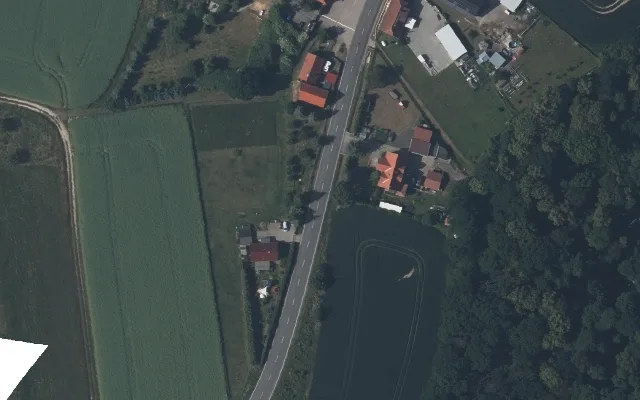 Amtliches Luftbild der Straßenlage