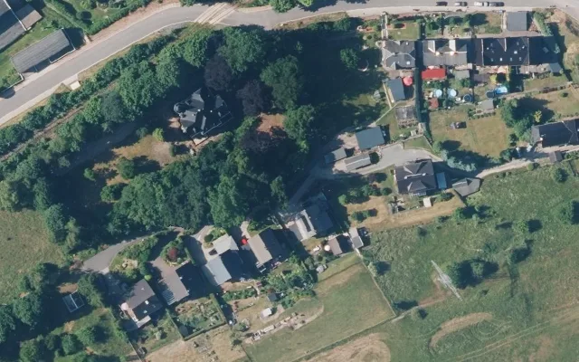Amtliches Luftbild der Straßenlage