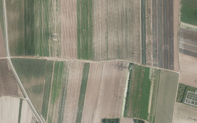 Amtliches Luftbild der Straßenlage