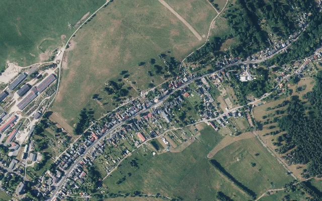 Amtliches Luftbild der Straßenlage