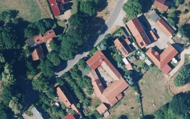 Amtliches Luftbild der Objektlage