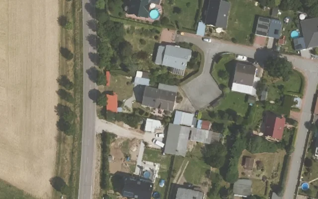 Amtliches Luftbild der Objektlage