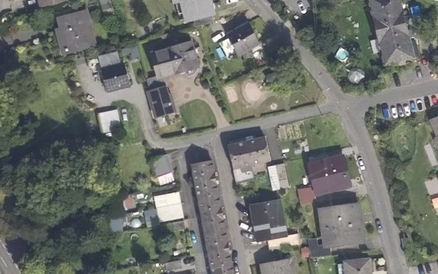 Amtliches Luftbild der Straßenlage