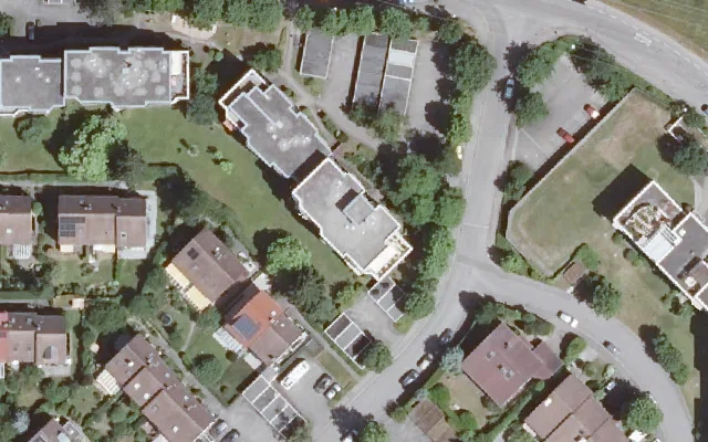 Amtliches Luftbild der Objektlage