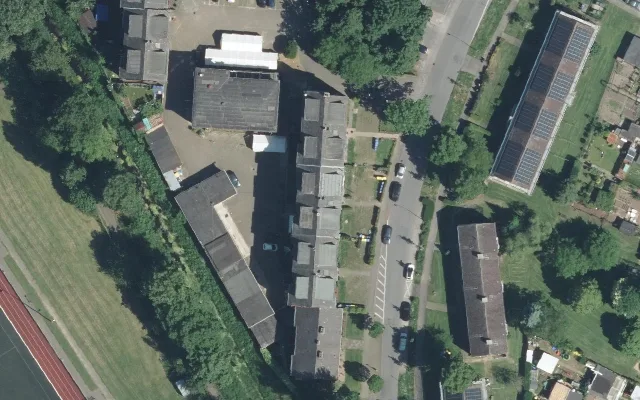 Amtliches Luftbild der Objektlage