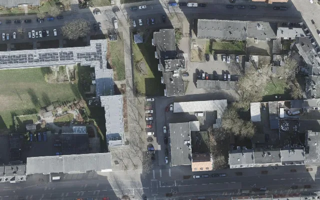 Amtliches Luftbild der Straßenlage