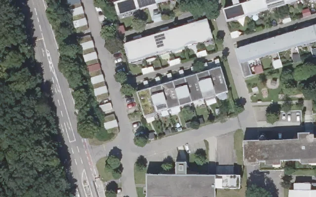 Amtliches Luftbild der Objektlage